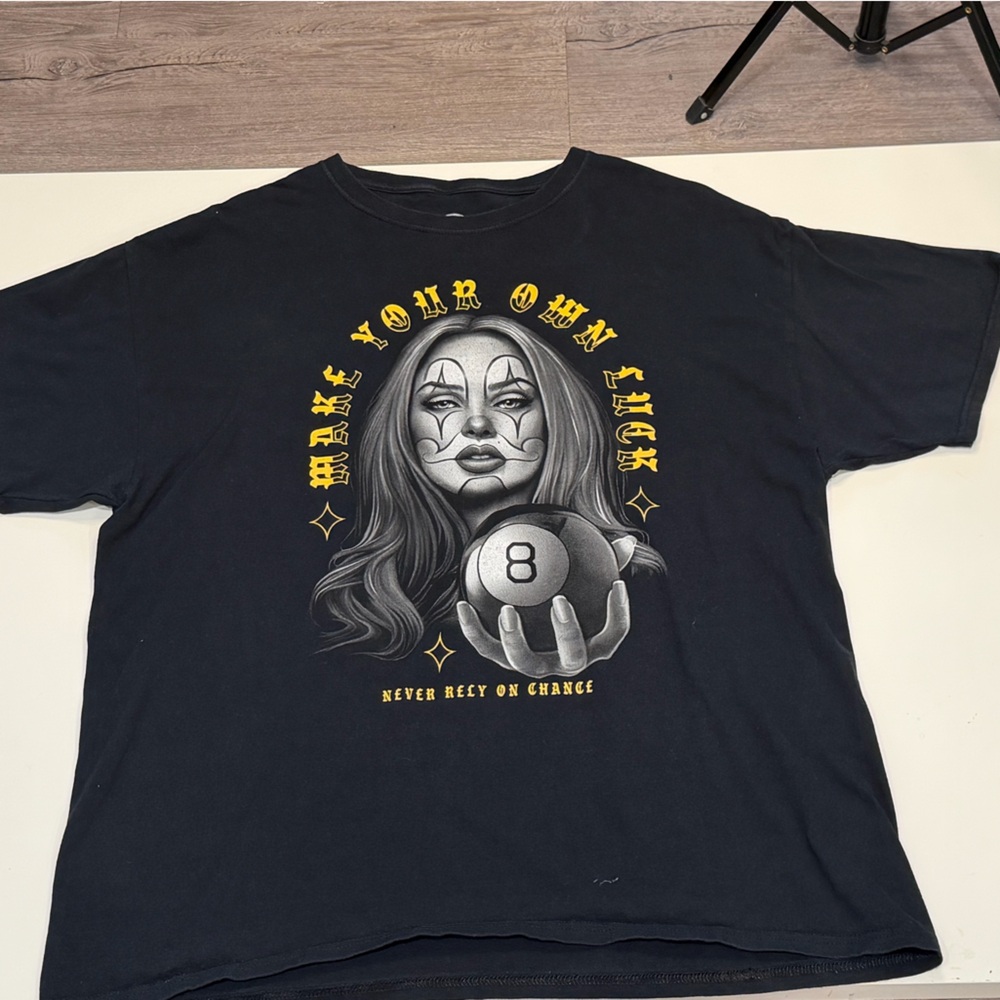 Make Your Own Luck Graphic Tee - Black